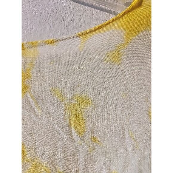 Dress Free Size One Size Hippie Boho Summer Pullover Bathing Suit Cover Yellow - Picture 6 of 7